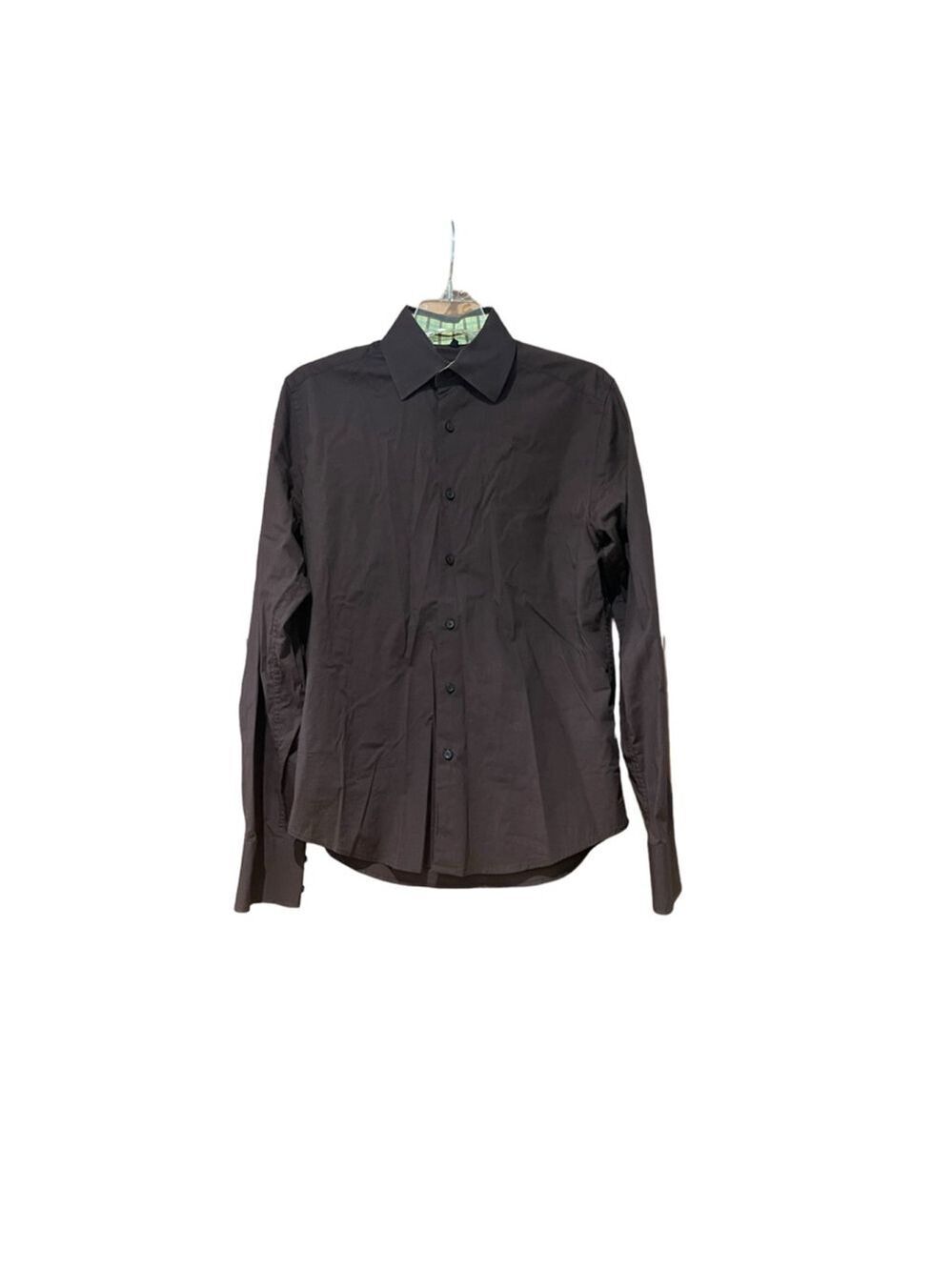 Atmosphere Brown Button Down Dress Shirt Small